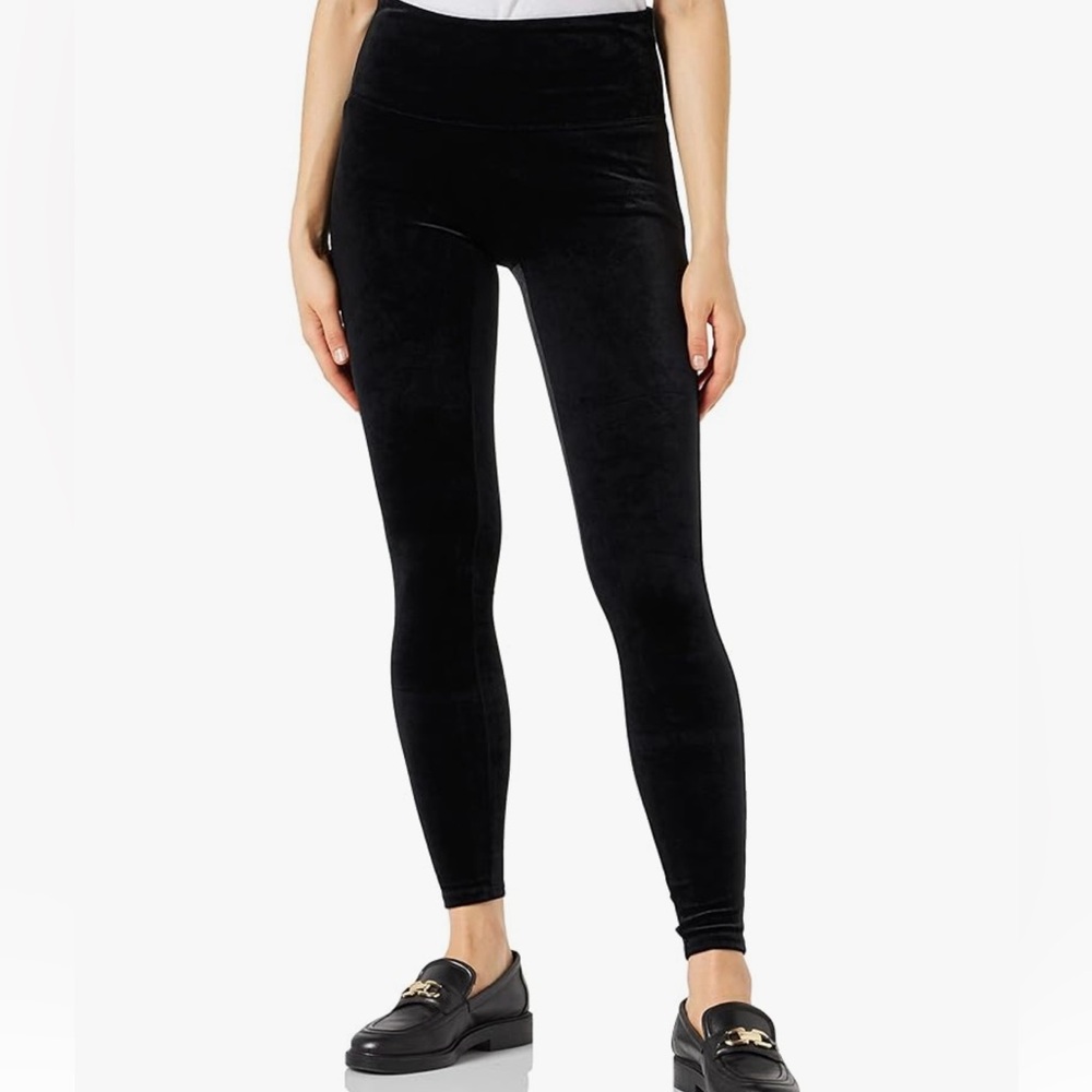 Women's Black Spanx Velvet Leggings
